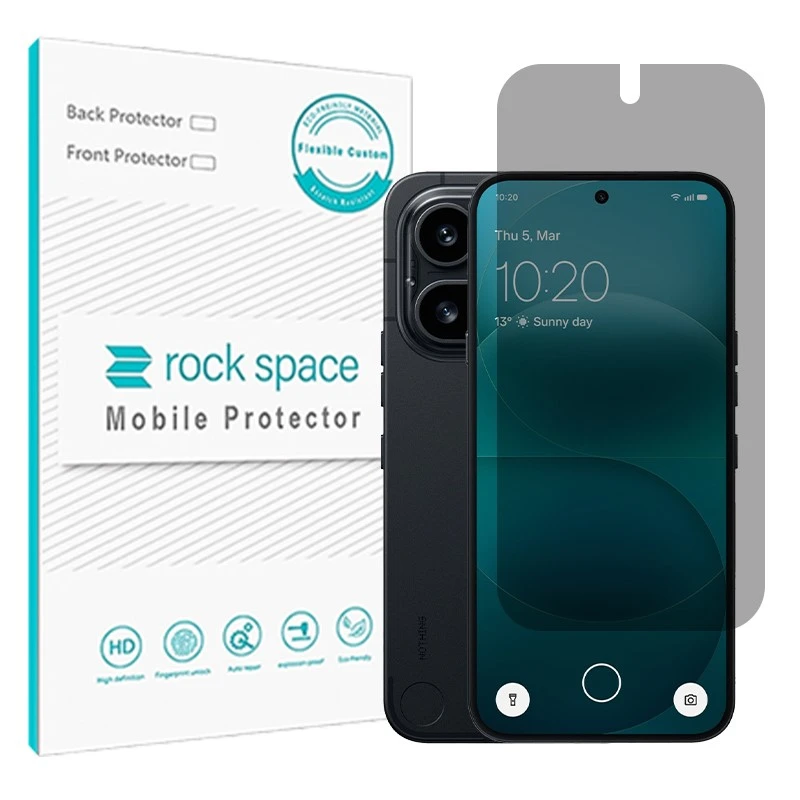 محافظ صفحه نمایش حریم شخصی راک اسپیس مدل هیدروژلی مناسب برای گوشی موبایل ناتینگ Phone 4a Pro