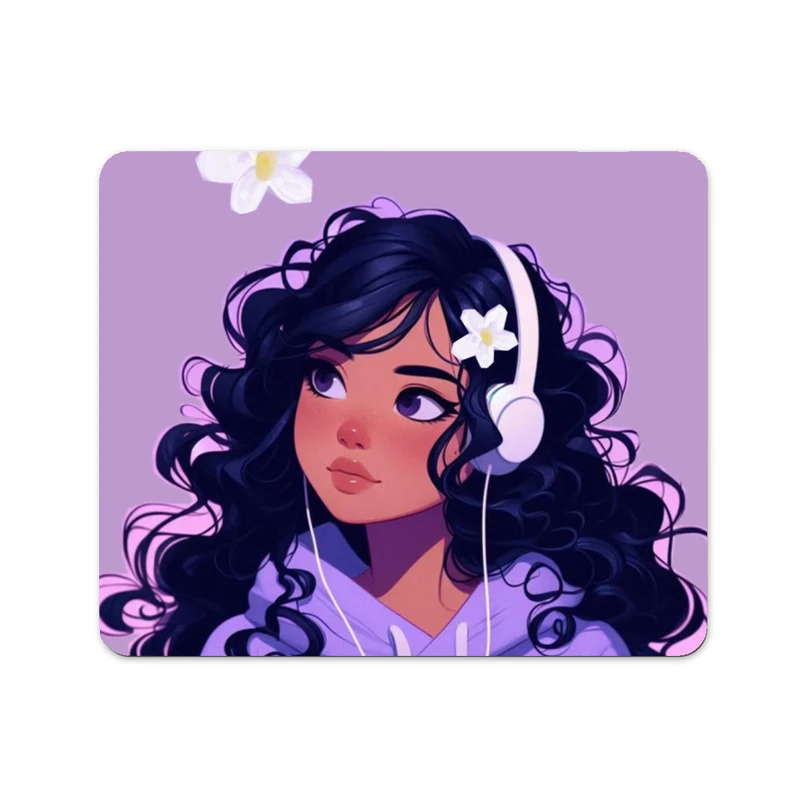 ماوس پد پاد آفرین طرح دختر کد 515 سایز 19*24 سانتی متر