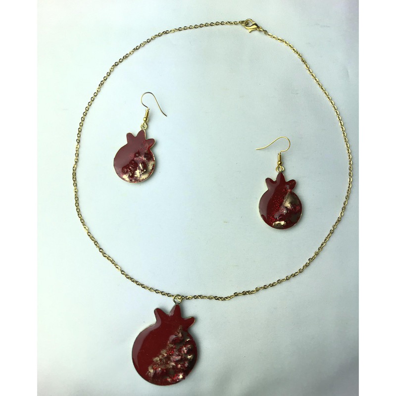 نیم ست زنانه طرح انار کد 200 نیم ست زنانه طرح انار کد 200