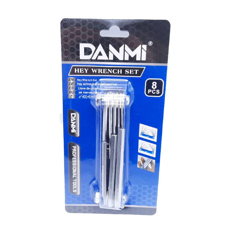 آچار آلن شش گوش دانمی  مدل 6-1.5 مجموعه 8 عددی