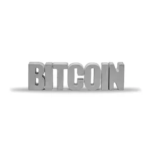 مجسمه طرح حروف بتنی مدل BITCOIN مجموعه 7 عددی
