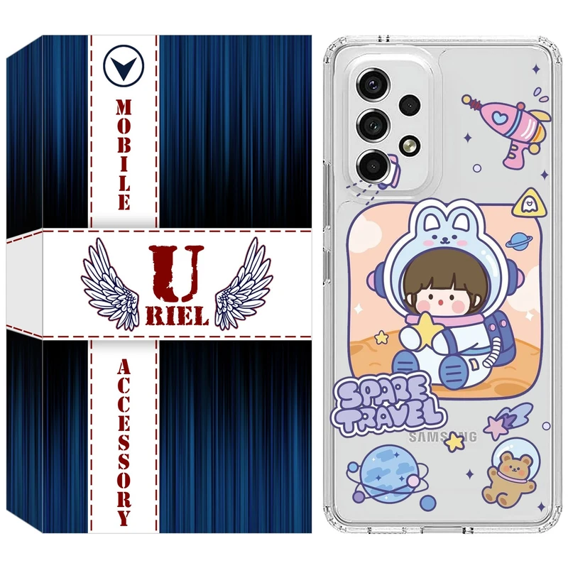 کاور یوریل مدل Clear کد 9 طرح دختر فضانورد مناسب برای گوشی موبایل سامسونگ Galaxy A72