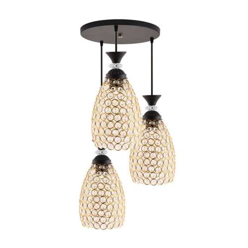 لوستر سه شعله مدل کریستالی کد adli55