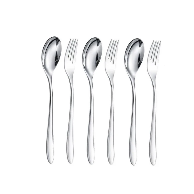 سرویس قاشق و چنگال 6 پارچه جی فی نی مدل T96