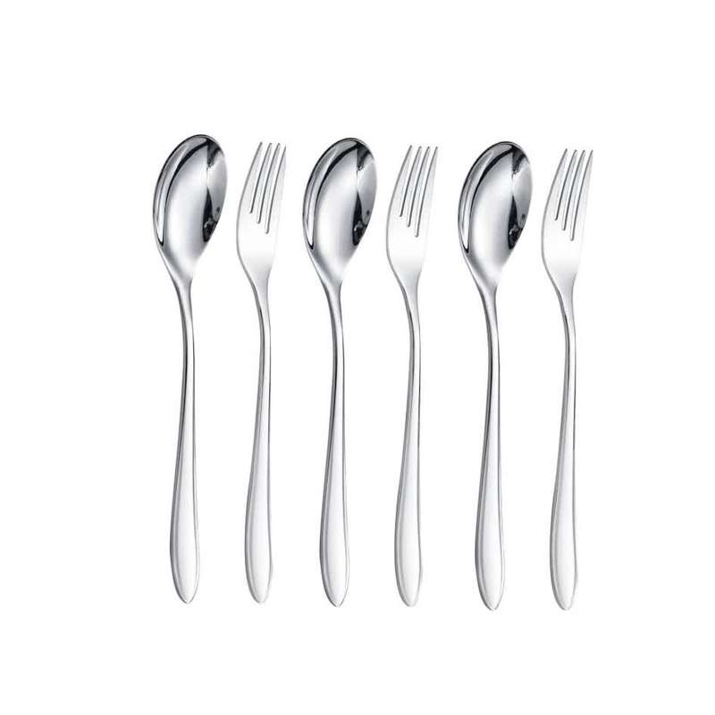 سرویس قاشق و چنگال 6 پارچه جی فی نی مدل T96