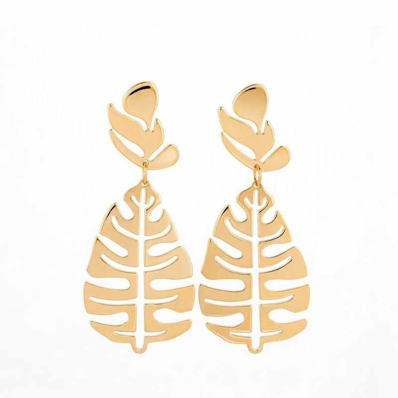 گوشواره آویز زنانه مدل  برگ