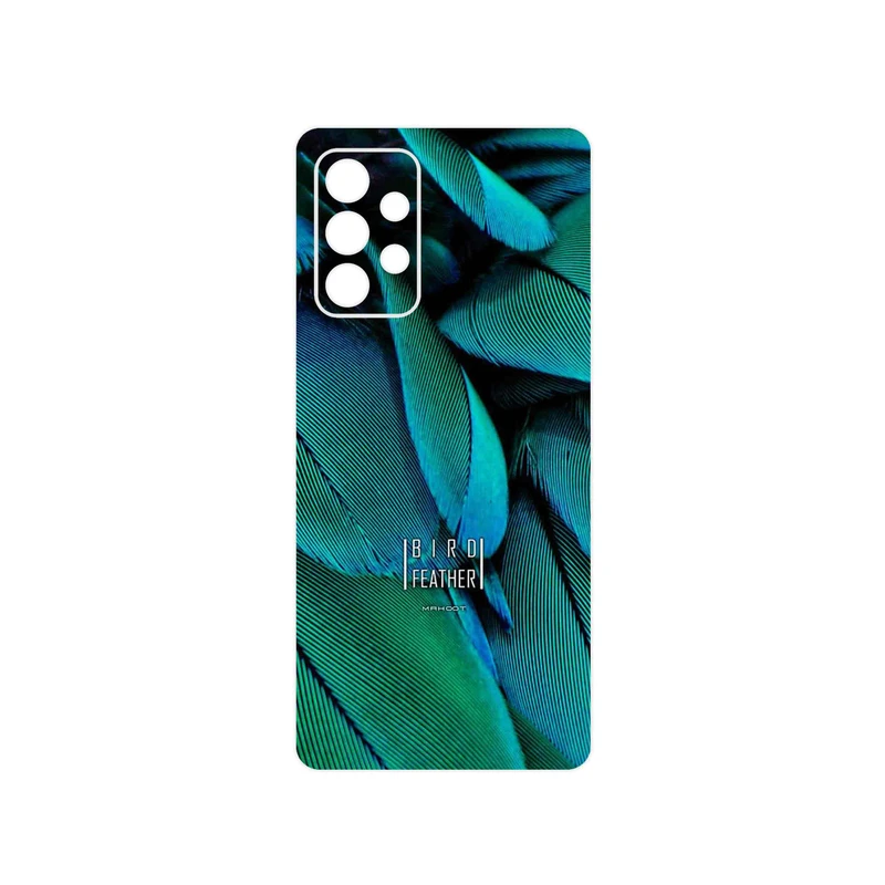 برچسب پوششی ماهوت مدل Green Feather مناسب برای گوشی موبایل سامسونگ Galaxy A52s 5G