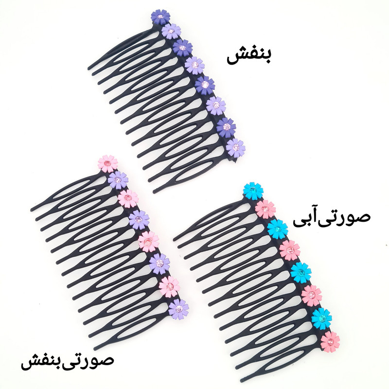 شانه مو زنانه مدل گل کد sh 684