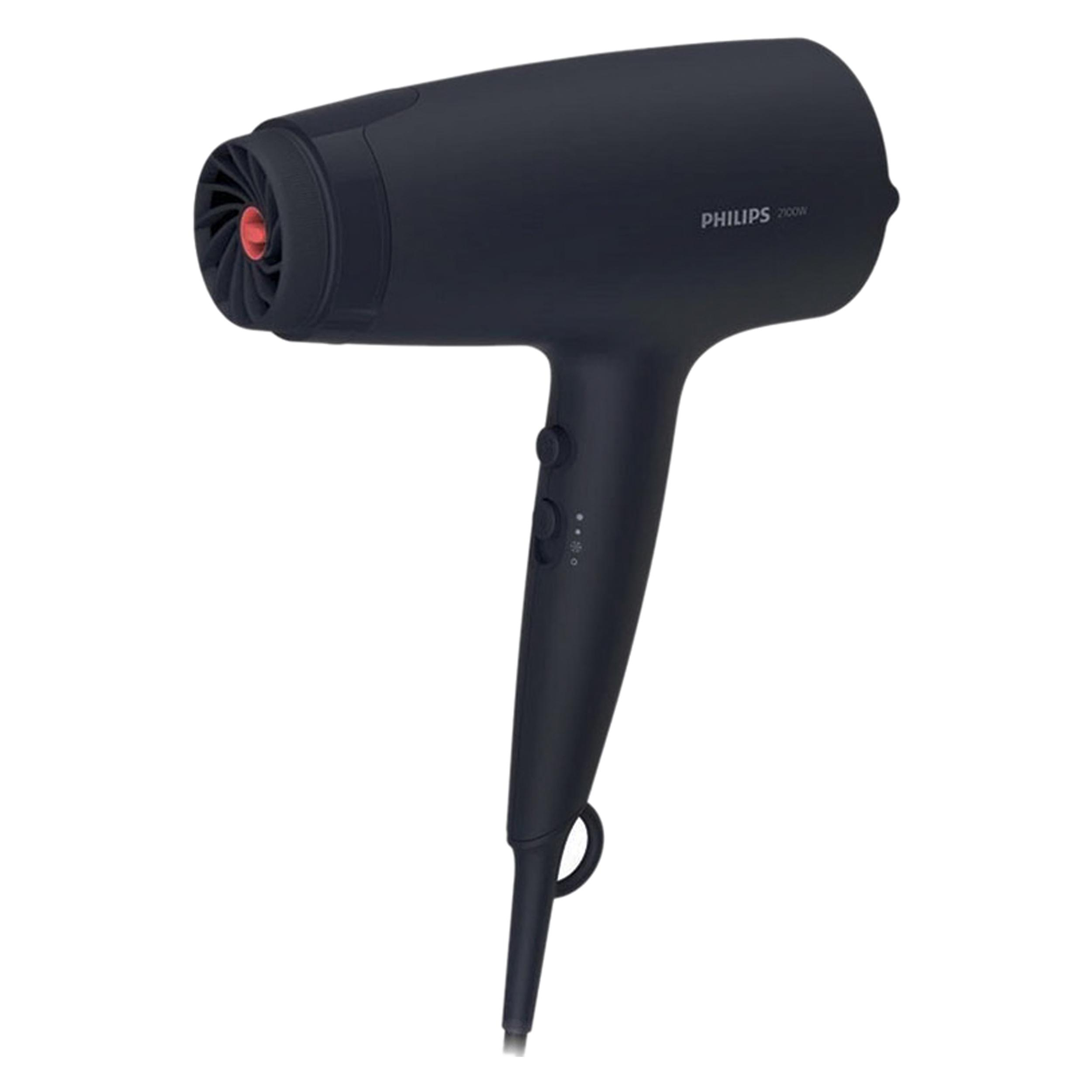 سشوار حرفه‌ای 2100 وات فیلیپس مدل BHD360، موتور DC، وزن 290 گرم
