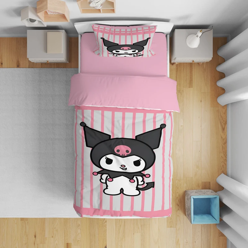 سرویس روتختی یک نفره 5 تکه نوپه هوم طرح کرومی T6179