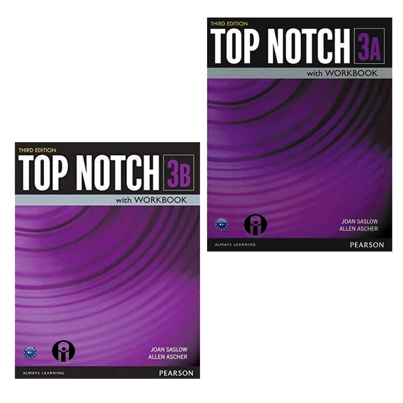 کتاب Top Notch 3 اثر Joan Saslow And Allen Ascher انتشارات الوندپویان دو جلدی