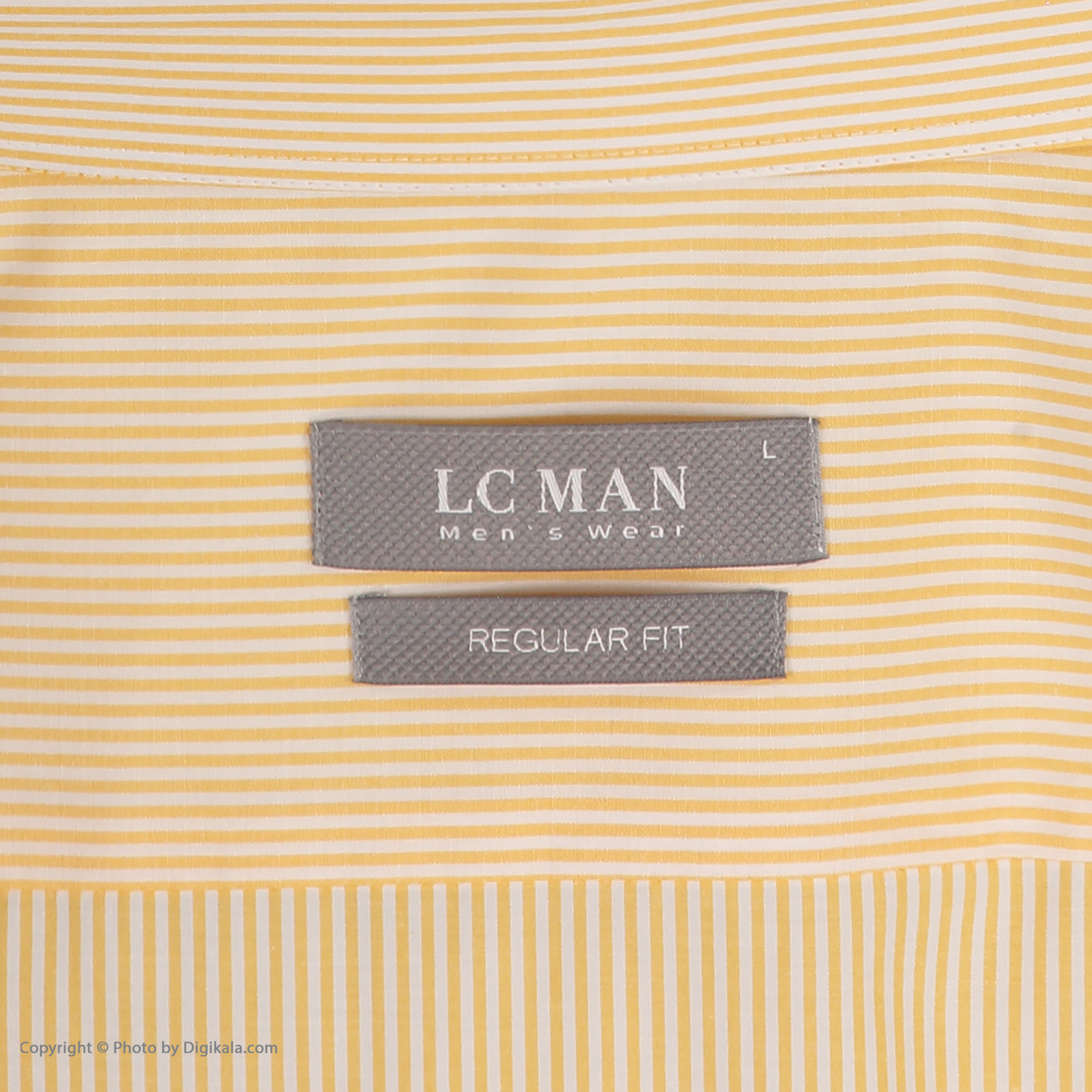 پیراهن آستین بلند مردانه ال سی من مدل 02181290-yellow 195 -  - 6