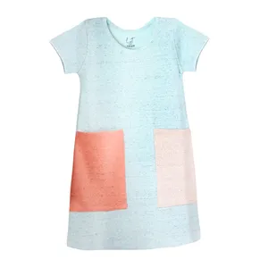 پیراهن دخترانه لینتل مدل بیسکوئیتی 9923