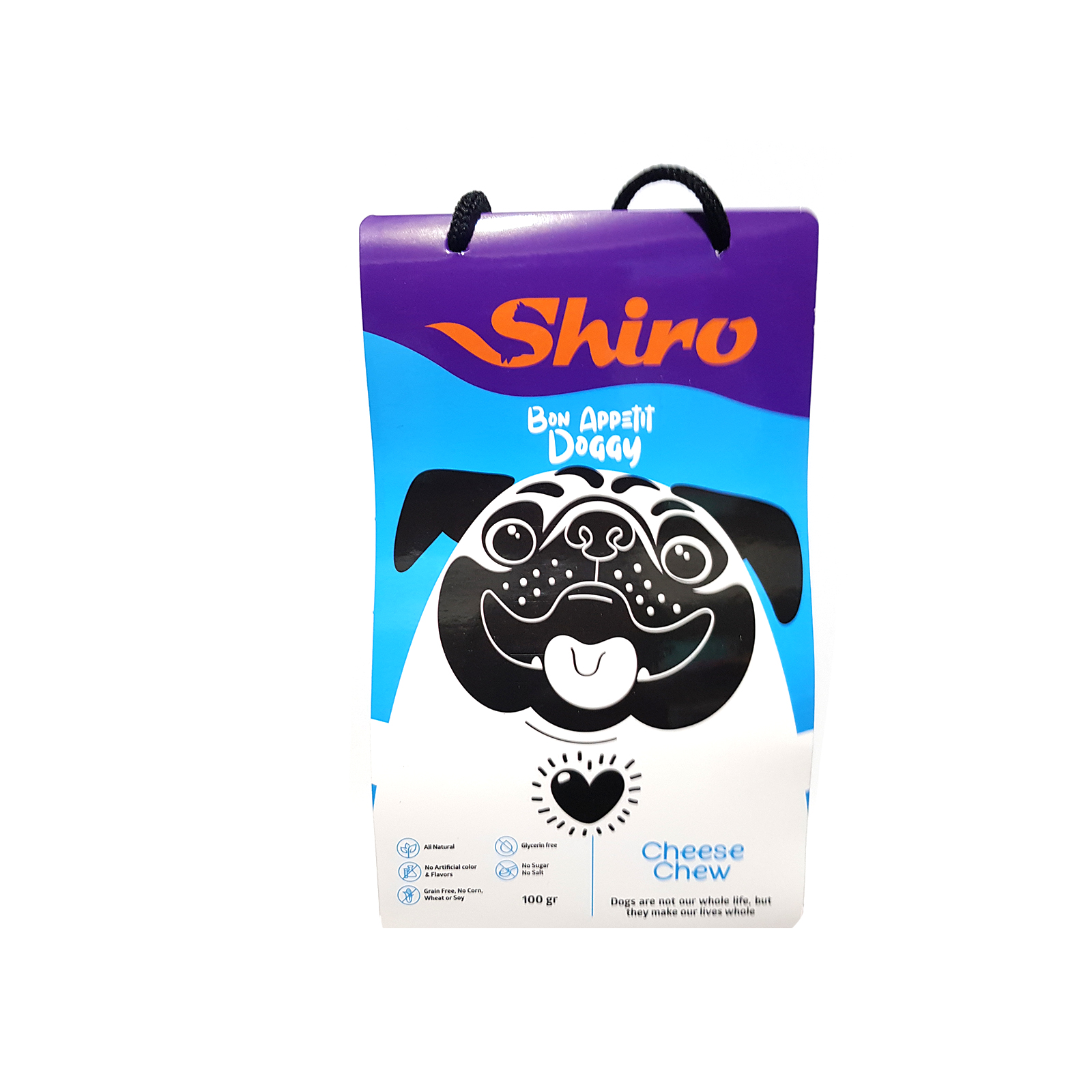 غذای تشویقی سگ شیرو مدل مانچی استخوانی Cheese Chew وزن 100 گرم