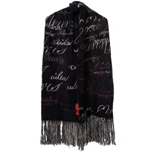 شال گردن بافتنی زنانه مدل ریشه دار