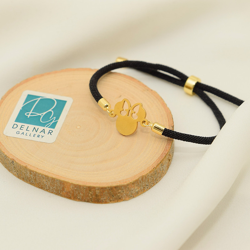 دستبند دخترانه دلنار گالری مدل آسانسوری کنفی مینی موس