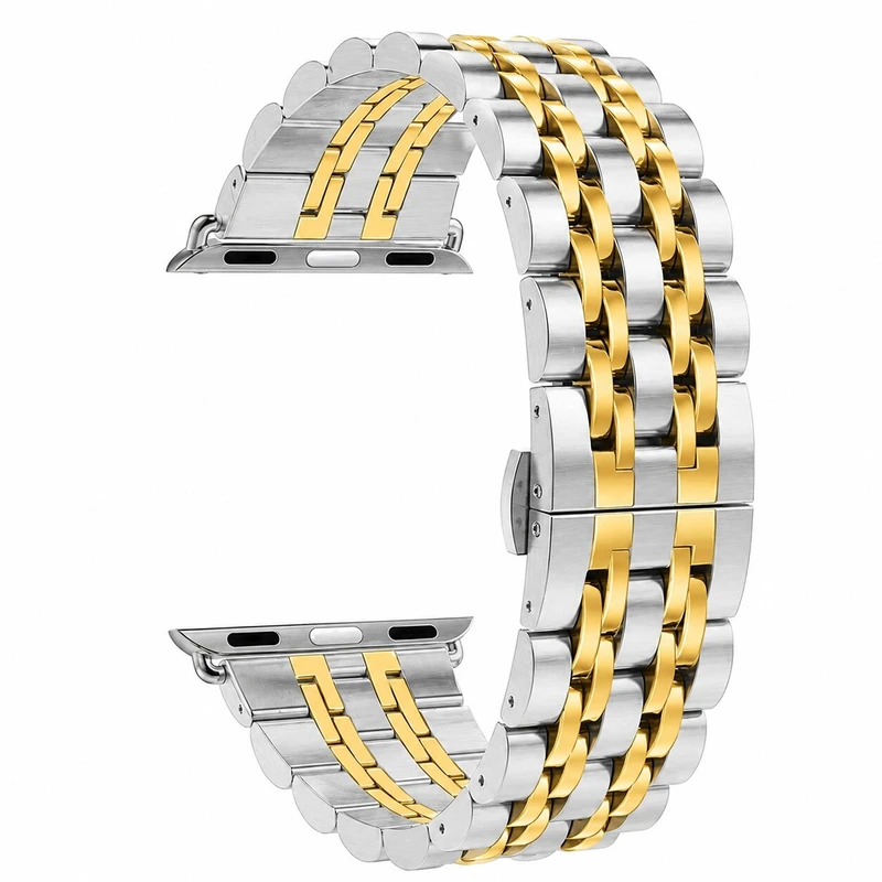بند ساعت سی ام پی مدل Link Bracelet مناسب برای اپل واچ 42 تا 49 میلیمتر سری 10 و 11