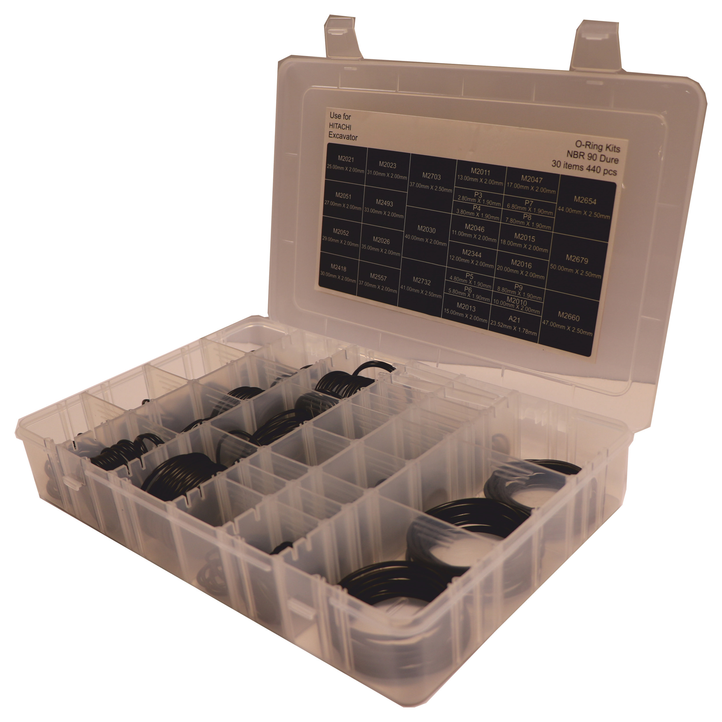 مجموعه 440 عددی اورینگ سیل گستر سالاران مدل MOK04 مناسب برای ماشین آلات هیتاچی