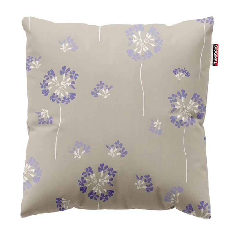 کوسن پاد آفرین مدل مینیمال طرح گل و برگ کد PK303474 سایز 30*30 سانتی متر