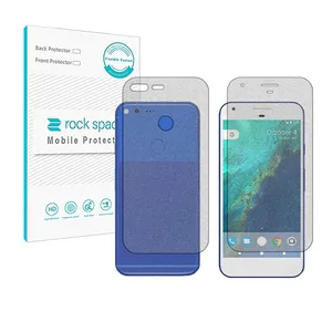 Rockspace HyGAM model gaming screen protector suitable for Google Pixel XL mobile phone along with the phones back protector 