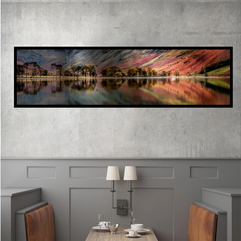 تابلو بکلیت طرح منظره برکه مدل کشیده B-7553