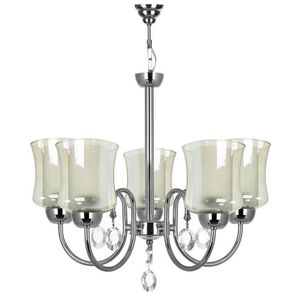 نقد و بررسی لوستر 5 شعله شاهان تک مدل CHR/5/2GLA توسط خریداران