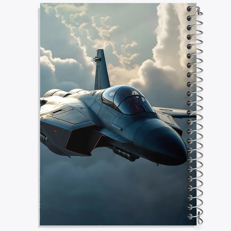 دفتر مشق 100 برگ خندالو طرح هواپیمای جت کد F5233