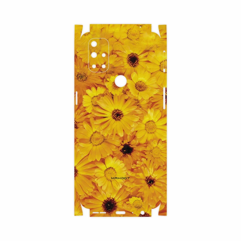برچسب پوششی ماهوت مدل Yellow-Flower-FullSkin مناسب برای گوشی موبایل وان پلاس Nord N10 5G