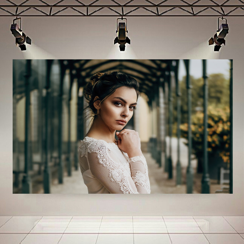 پوستر طرح آرایشگاه زنانه مدل چهره کالرفول کد AR31039