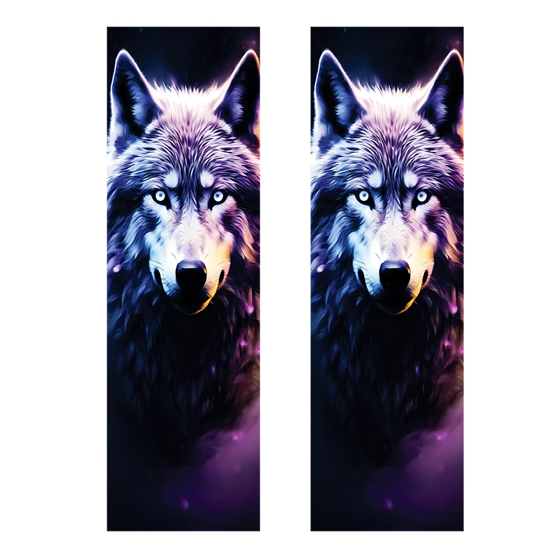 برچسب ستون خودرو توییجین و موییجین طرح گرگ کد 08 بسته 2 عددی