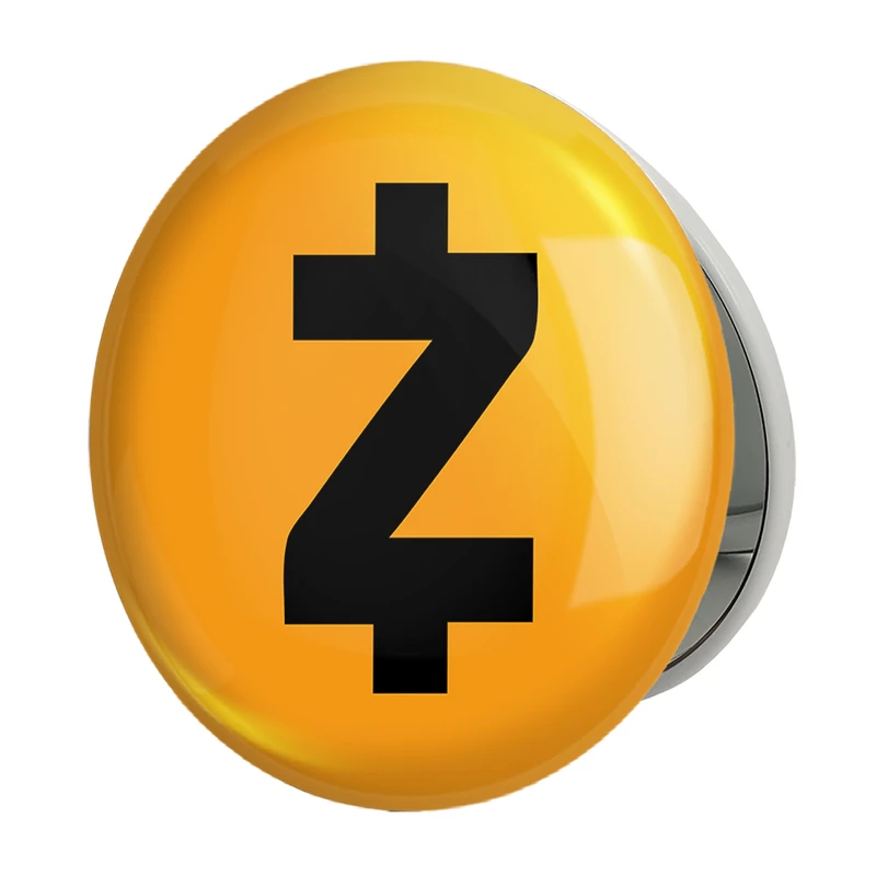 آینه جیبی خندالو طرح ارز دیجیتال زی کش مدل تاشو کد 4077 