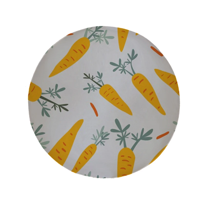      پادری مدل دایره طرح هویج کد 8075 سایز 90 × 90 سانتی متر