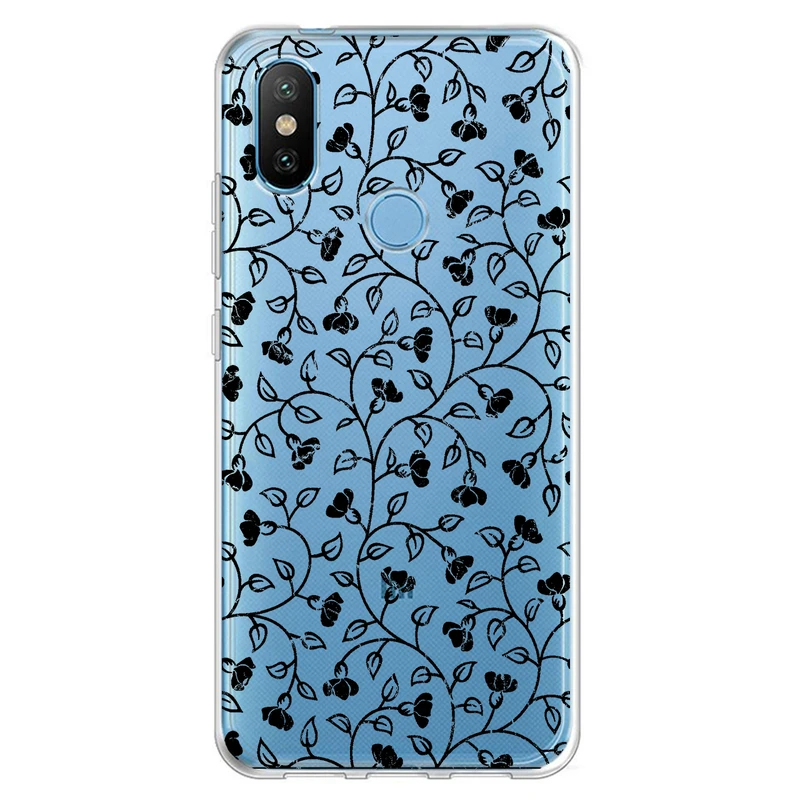 کاور مگافون طرح گل مدل C42-B مناسب برای گوشی موبایل شیائومی Redmi 6 Pro / Mi A2 Lite 