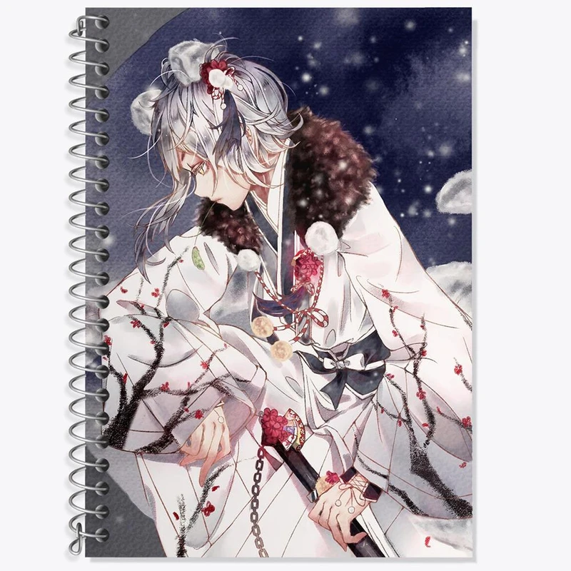 دفتر زبان 50 برگ خندالو مدل سه خط طرح ناکاجیما اتسوشی انیمه سگ های ولگرد بانگو کد 11797