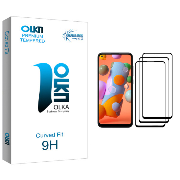 محافظ صفحه نمایش کولینگ مدل Olka glass مناسب برای گوشی موبایل سامسونگ Galaxy A11 بسته سه عددی