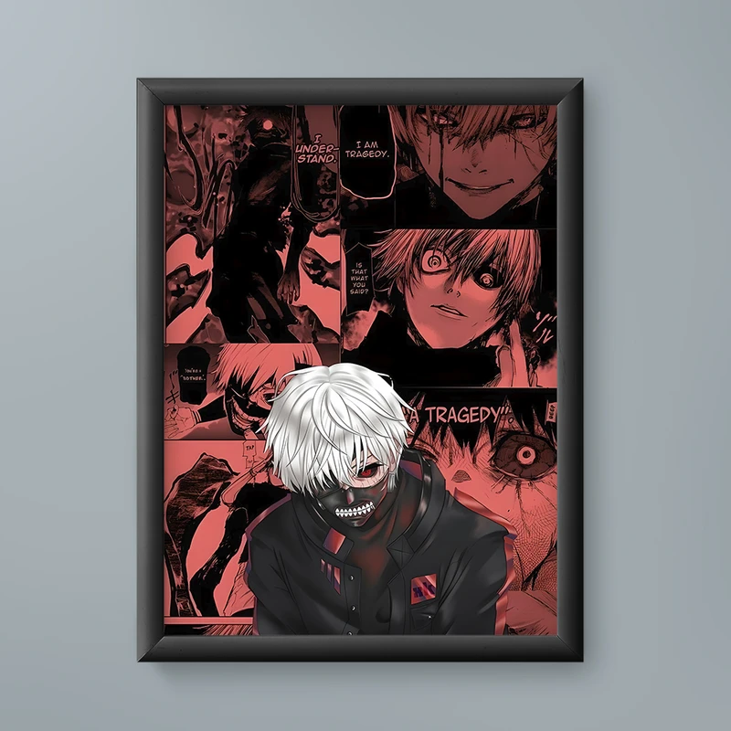 تابلو مدل انیمه کن کانکی توکیو غول Ken Kaneki Tokyo Ghoul anime 05