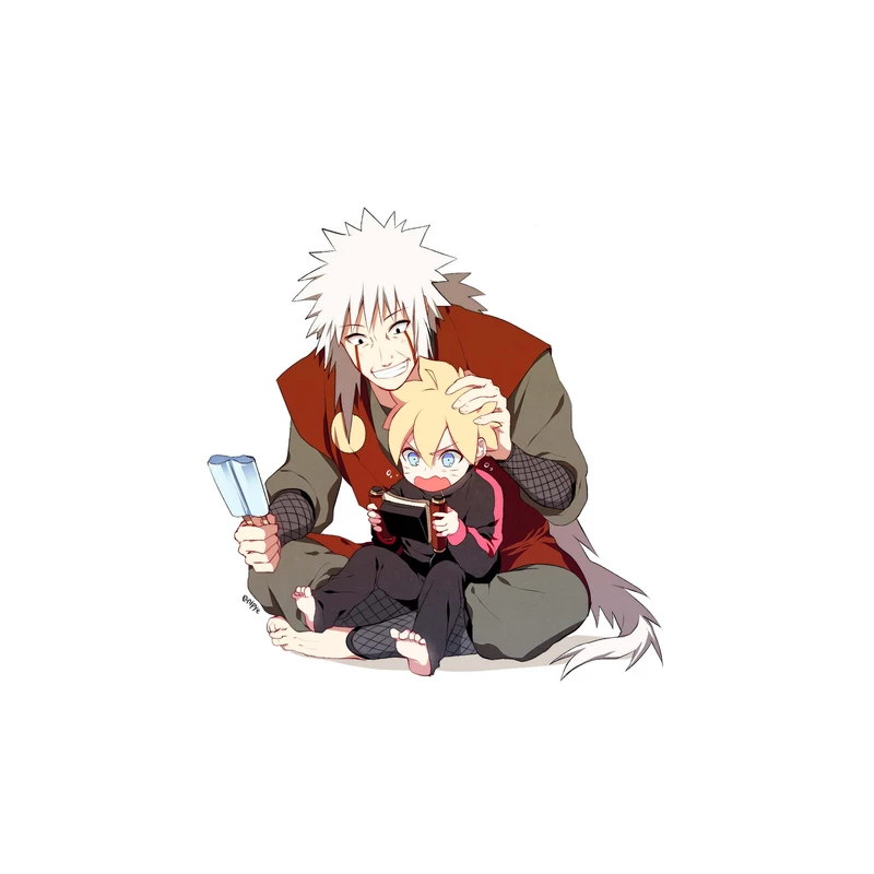 استیکر لپ تاپ و موبایل مدل انیمه طرح ناروتو استاد جیرایا Naruto jiraiya sensei کد 2819