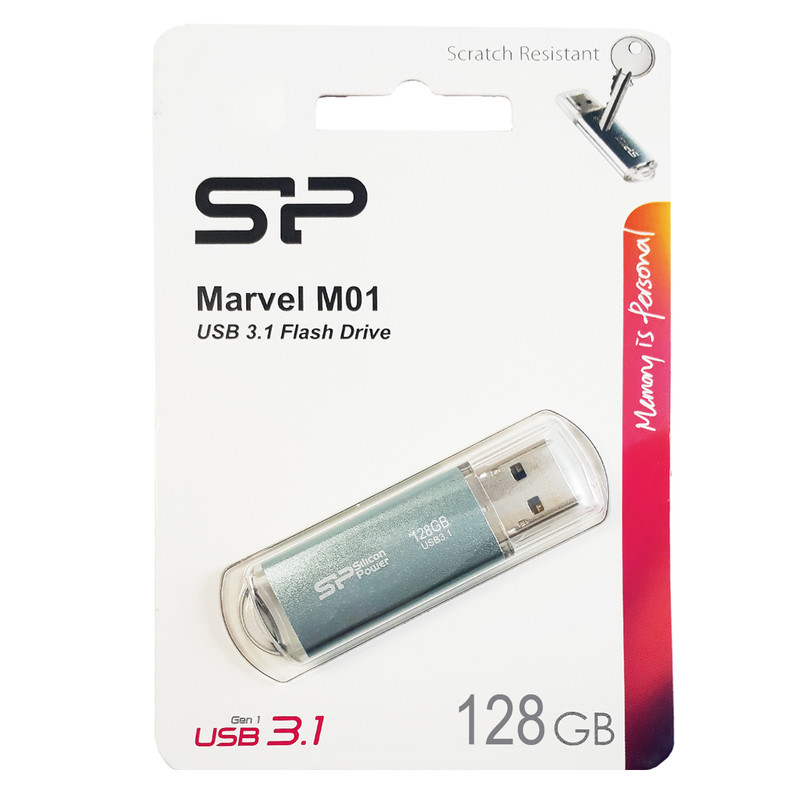 فلش مموری سیلیکون پاور مدل Marvel M01 ظرفیت 128 گیگابایت