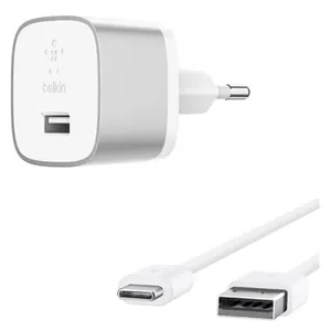 شارژر دیواری بلکین مدل F7U034VF04 به همراه کابل تبدیل USB-C