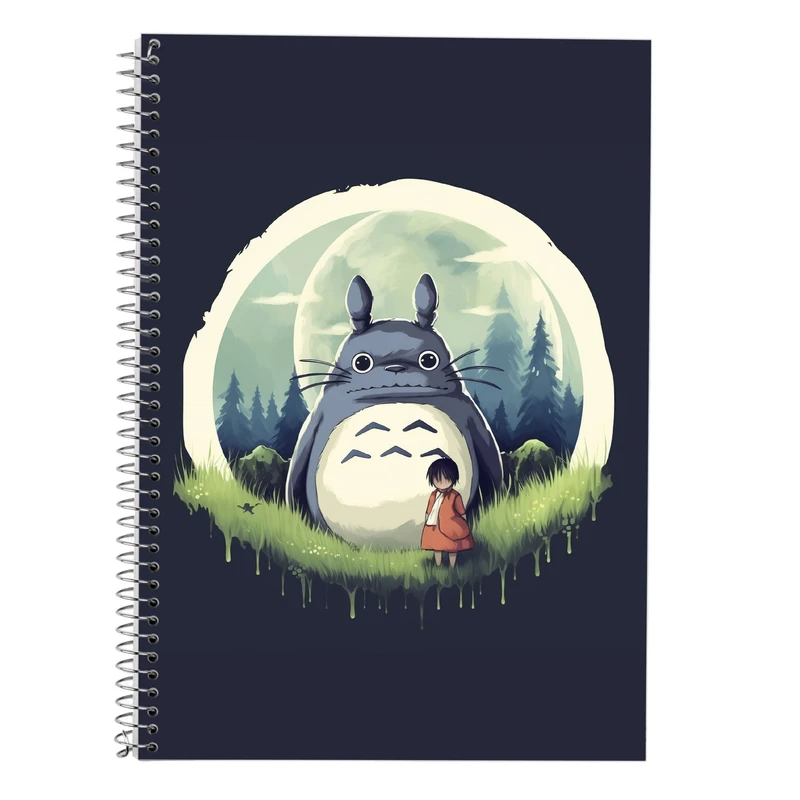 دفتر زبان 50 برگ مدوپد مدل سه خط طرح Ghibli کد DF2360