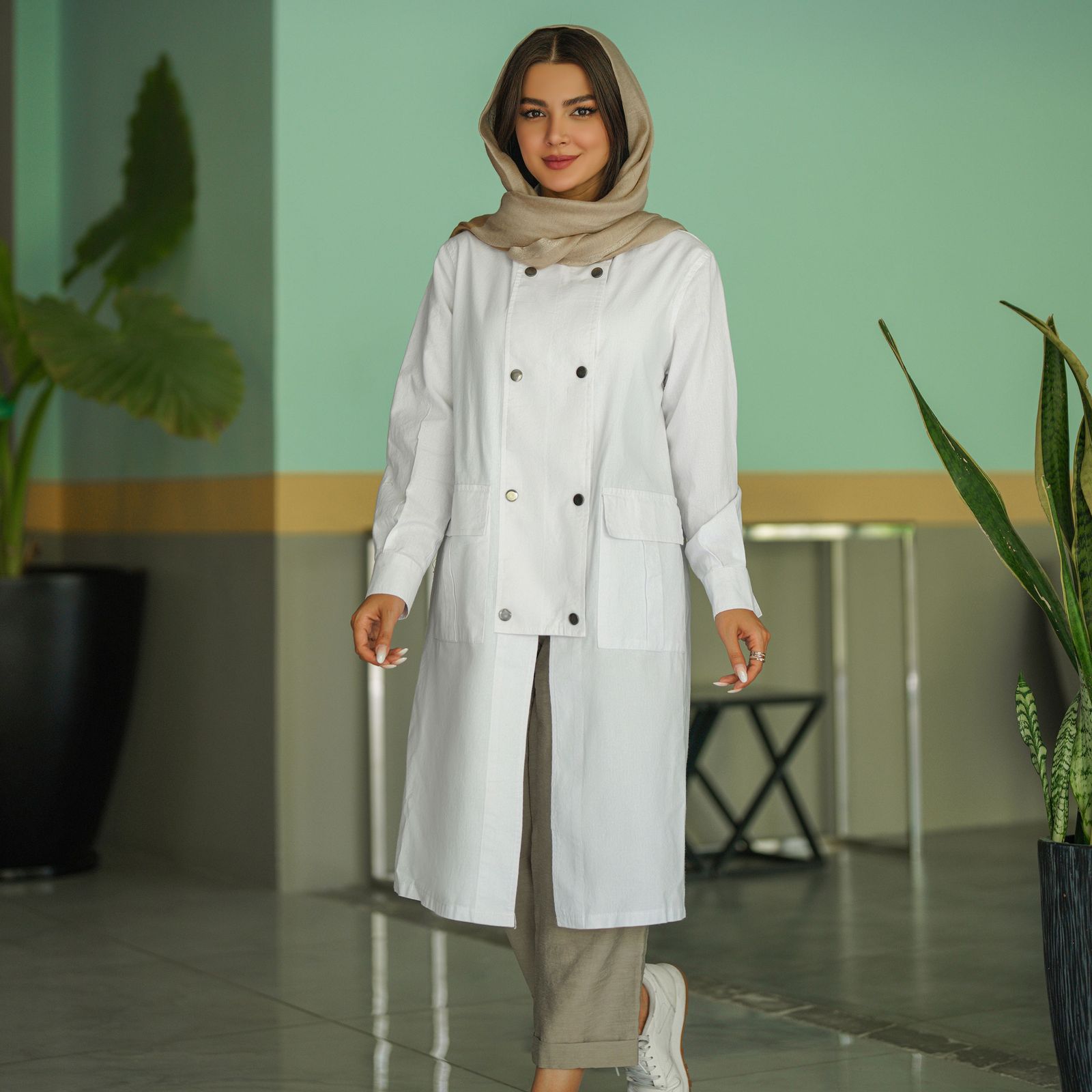مانتو زنانه السانا مدل حلما کد 124435 -  - 2