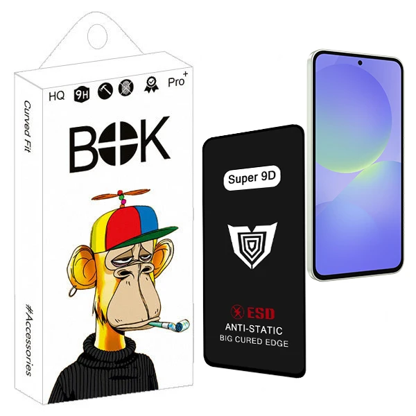 محافظ صفحه نمایش بوک مدل Super 9D Shield مناسب برای گوشی موبایل سامسونگ GALAXY A36