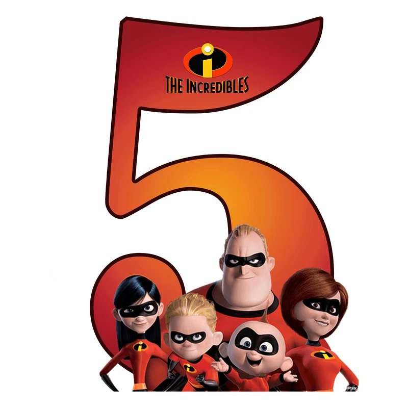  استند رومیزی تولد مدل عدد 5 طرح شگفت انگیزان کد 1498