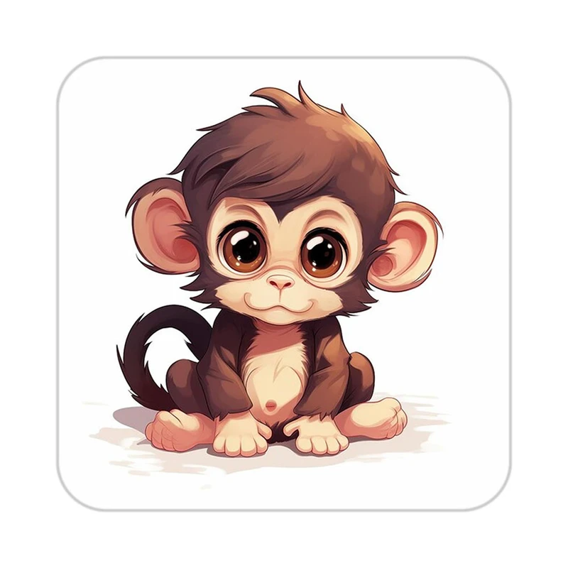 زیر لیوانی کاکتی طرح حیوانات کارتونی مدل mp28182