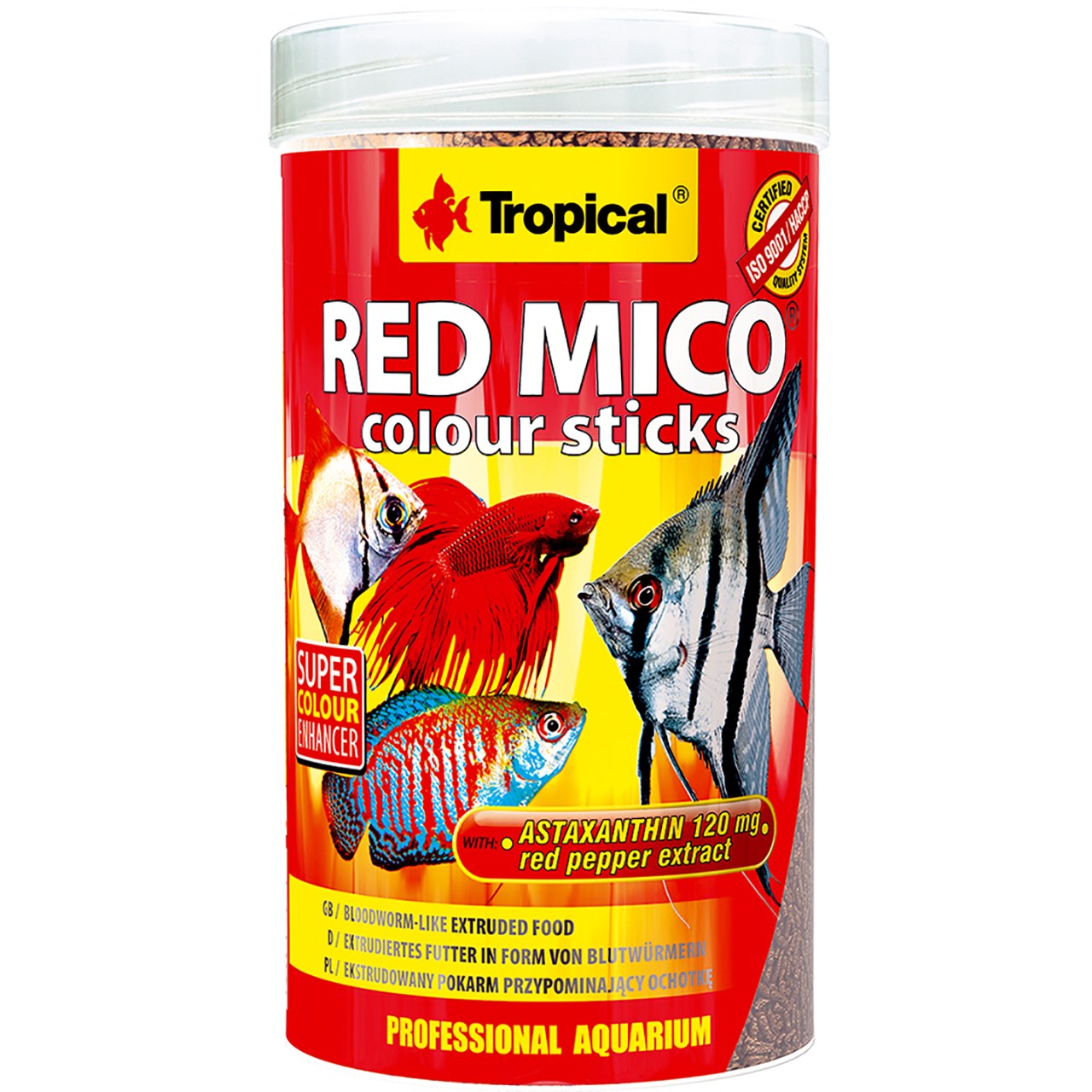 غذای ماهی تروپیکال مدل Red Mico Colour Sticks وزن 32گرم