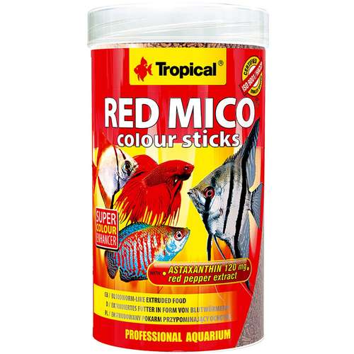 غذای ماهی تروپیکال مدل Red Mico Colour Sticks وزن 32گرم