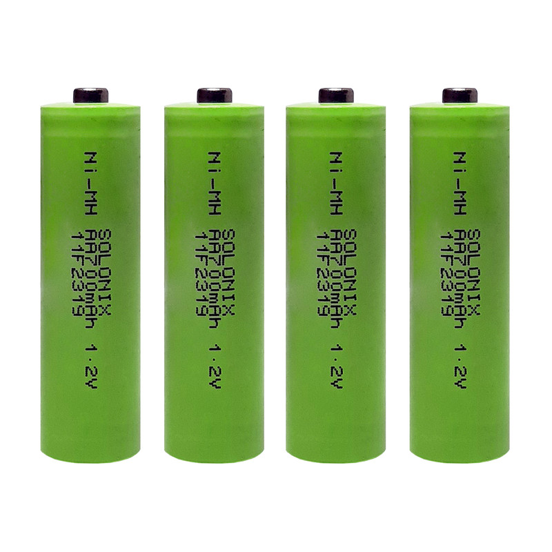 باتری قلمی شارژی سولونیکس مدل صنعتی بسته 4 عددی