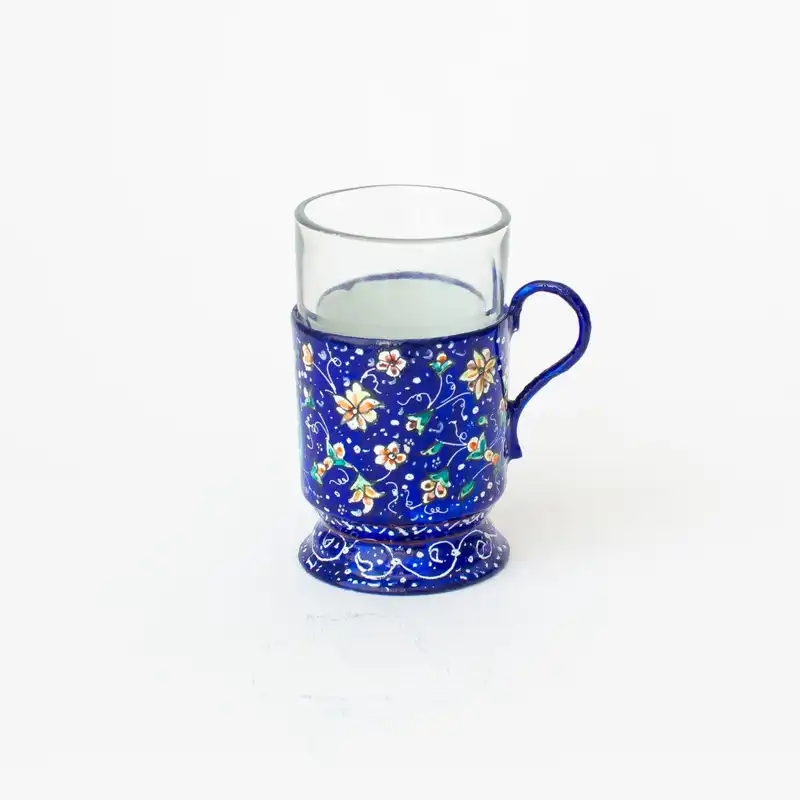 ست سه پارچه گالش و سینی میناکاری مدل M15 -2