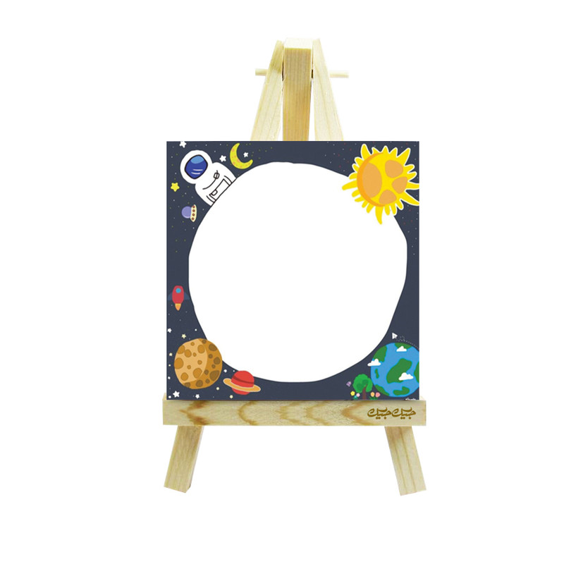 کاغذ یادداشت جیک جیک طرح فضایی به همراه پایه بوم