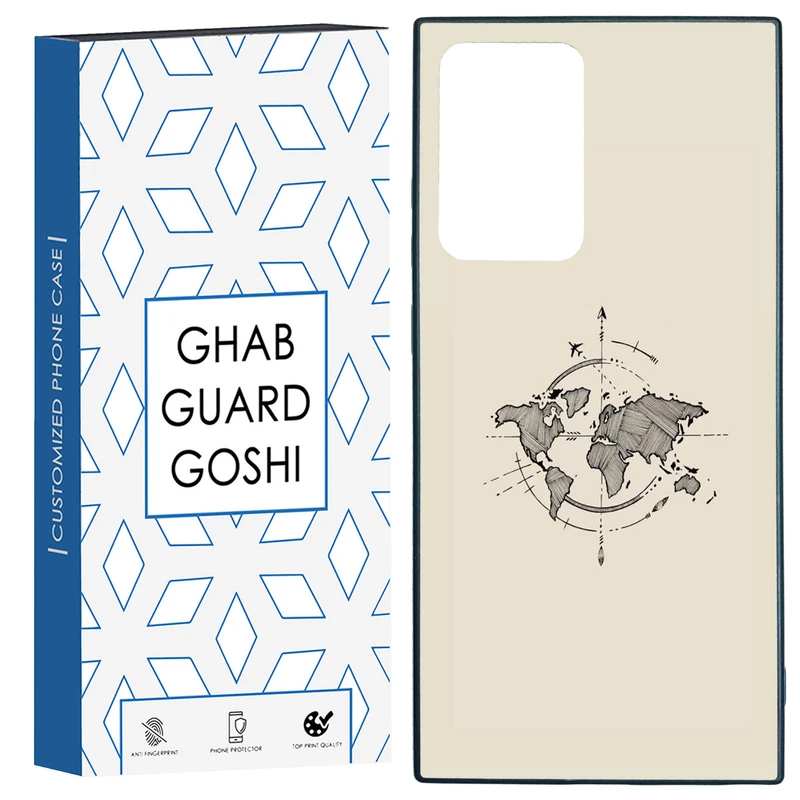 کاور قاب گارد گوشی طرح نقشه کد TPU-175 مناسب برای گوشی موبایل سامسونگ Galaxy Note 20 Ultra